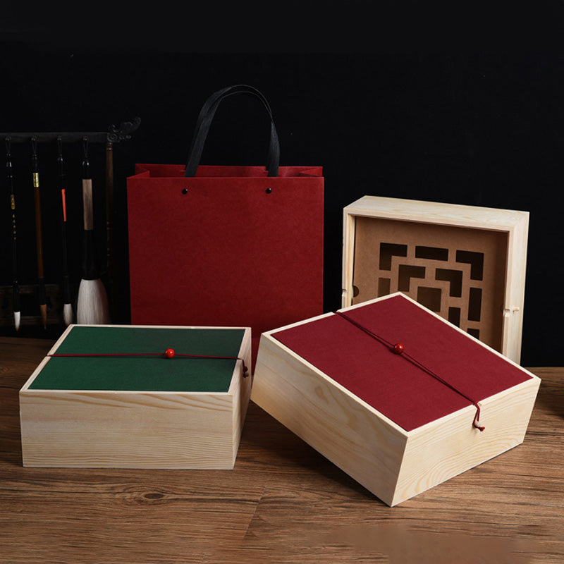 Rustic Charm Mooncake Gift Packaging Set