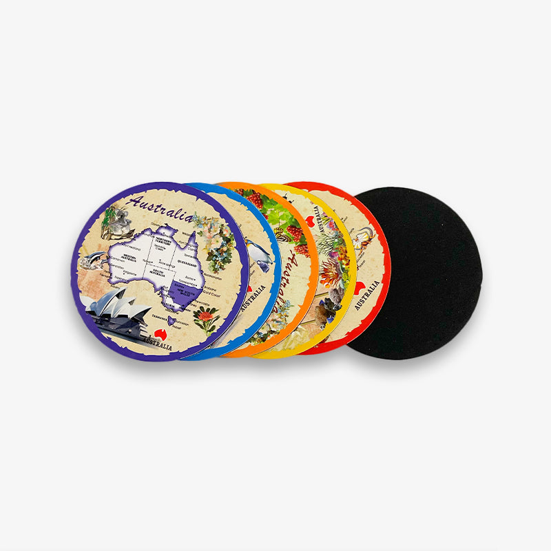 Aussie Map Coaster Set