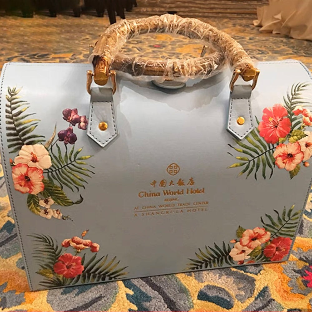 Floral Elegance Mooncake Gift Packaging Set