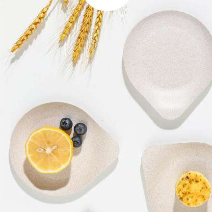 Straw Disposable Tableware Set