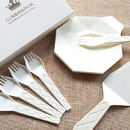Diamond Disposable Tableware Set