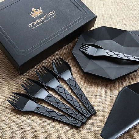 Diamond Disposable Tableware Set