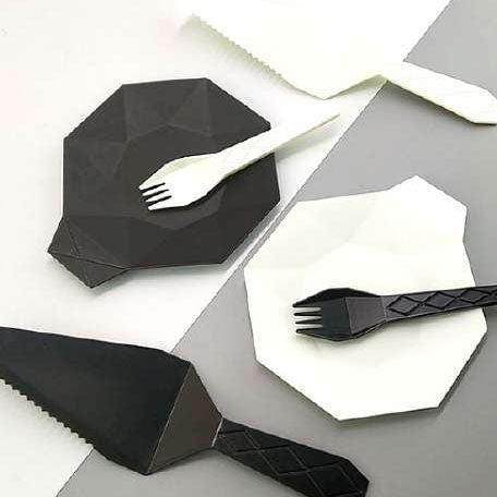 Diamond Disposable Tableware Set