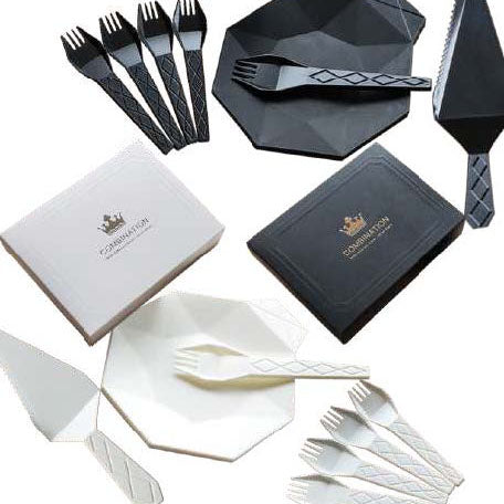 Diamond Disposable Tableware Set