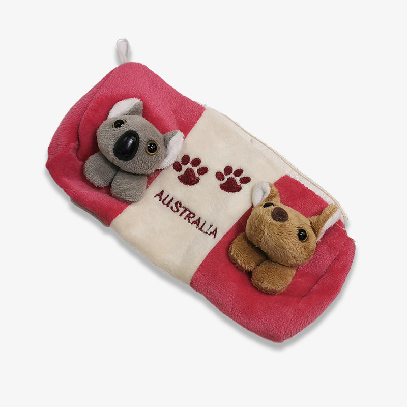Plush Kangaroo Pencil Case