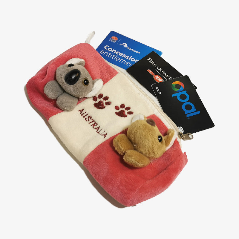 Plush Kangaroo Pencil Case