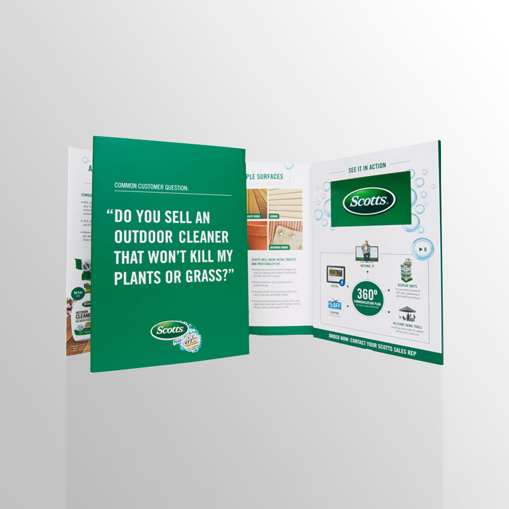 Folded Video Brochures