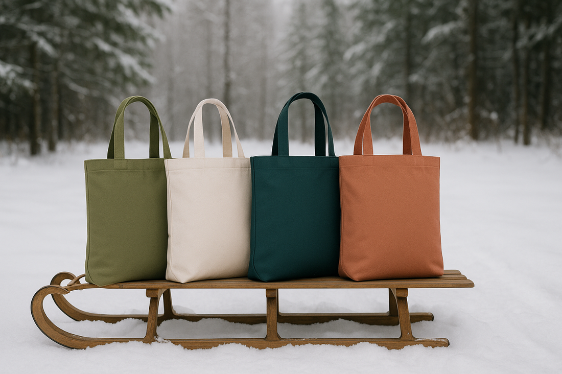 Eco-Friendly Winter Tote Bags for Brand Marketing