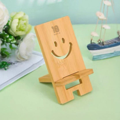 Bamboo Desk Device Stand