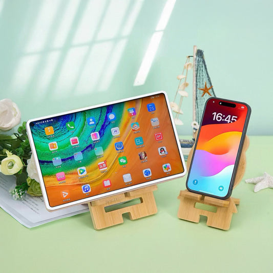 Bamboo Desk Device Stand