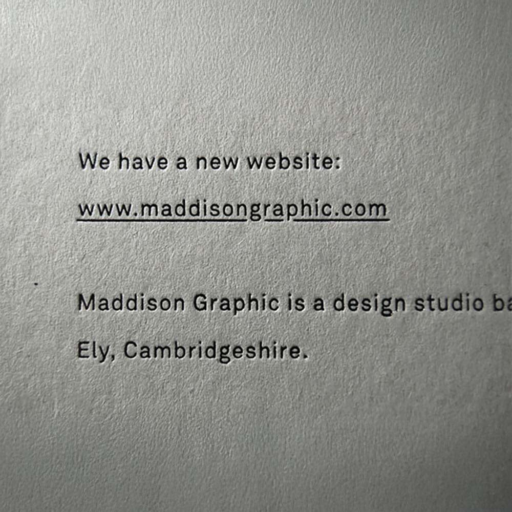 Letterpress Greeting Card