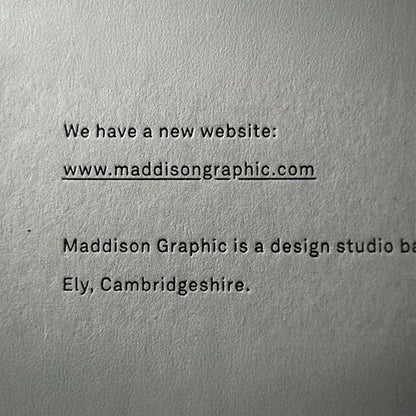 Letterpress Greeting Card