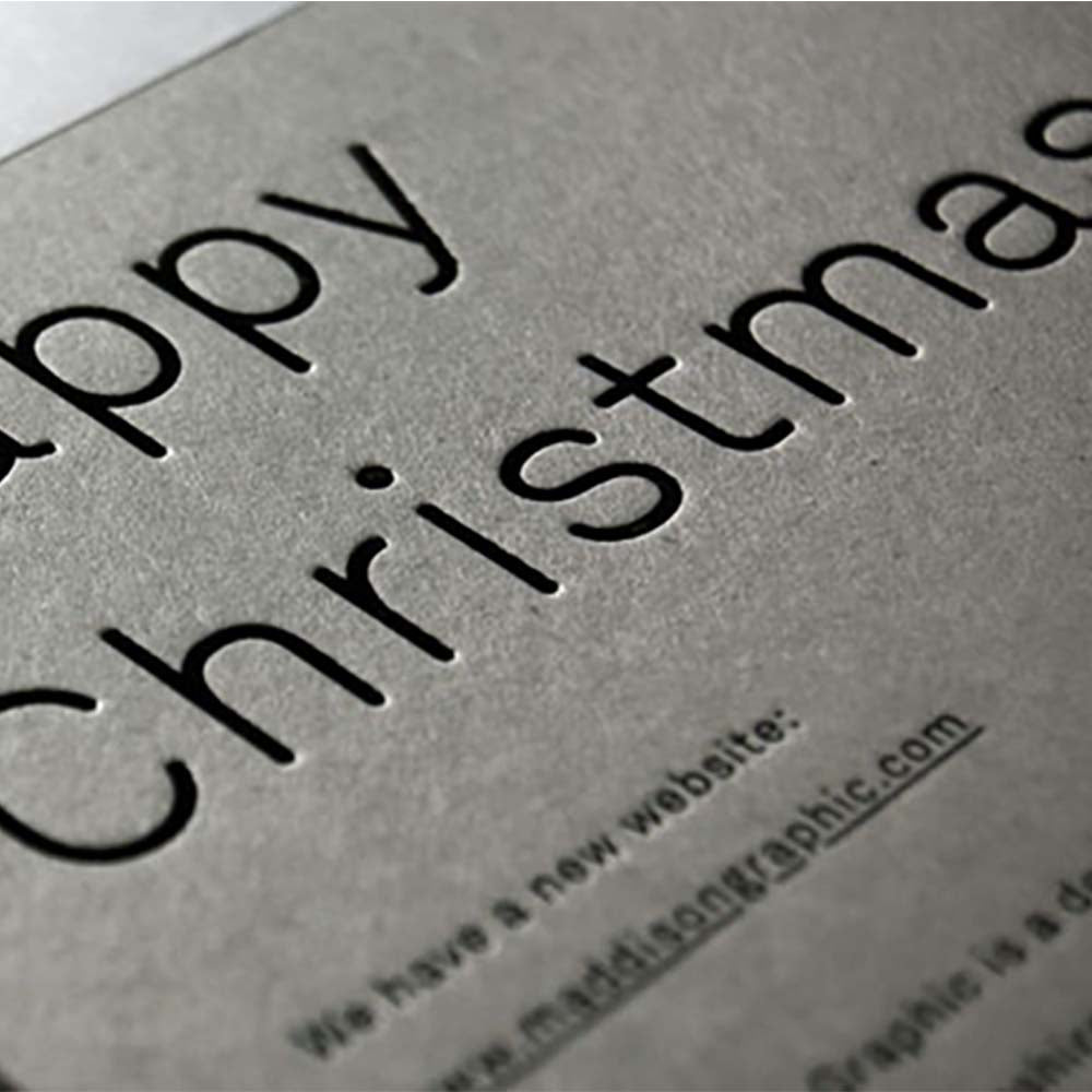 Letterpress Greeting Card