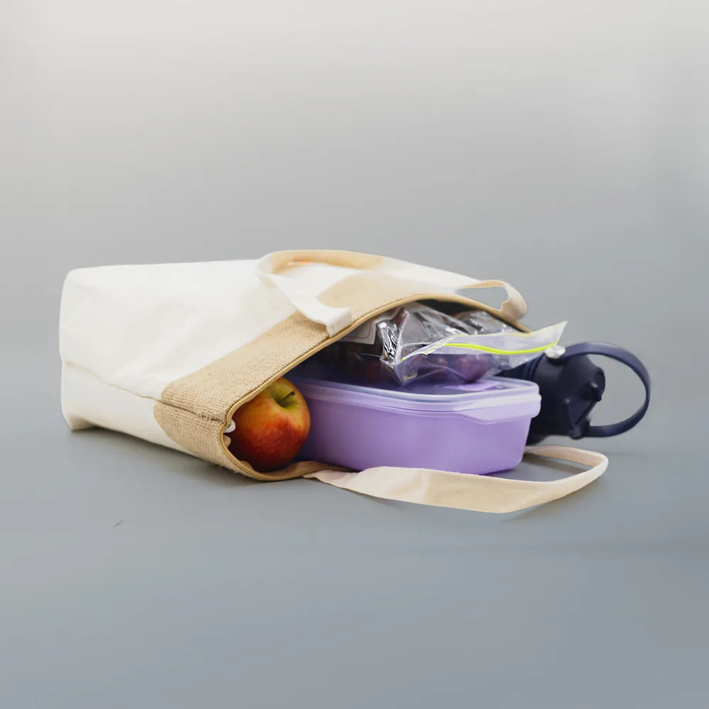 Brooke Jute and Cotton Cooler Bag