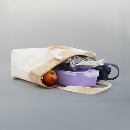 Brooke Jute and Cotton Cooler Bag