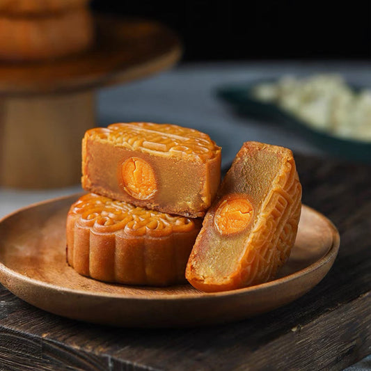 Traditional Lotus with Egg Yolk Mooncake