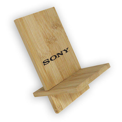 Groove Bamboo Phone Stand