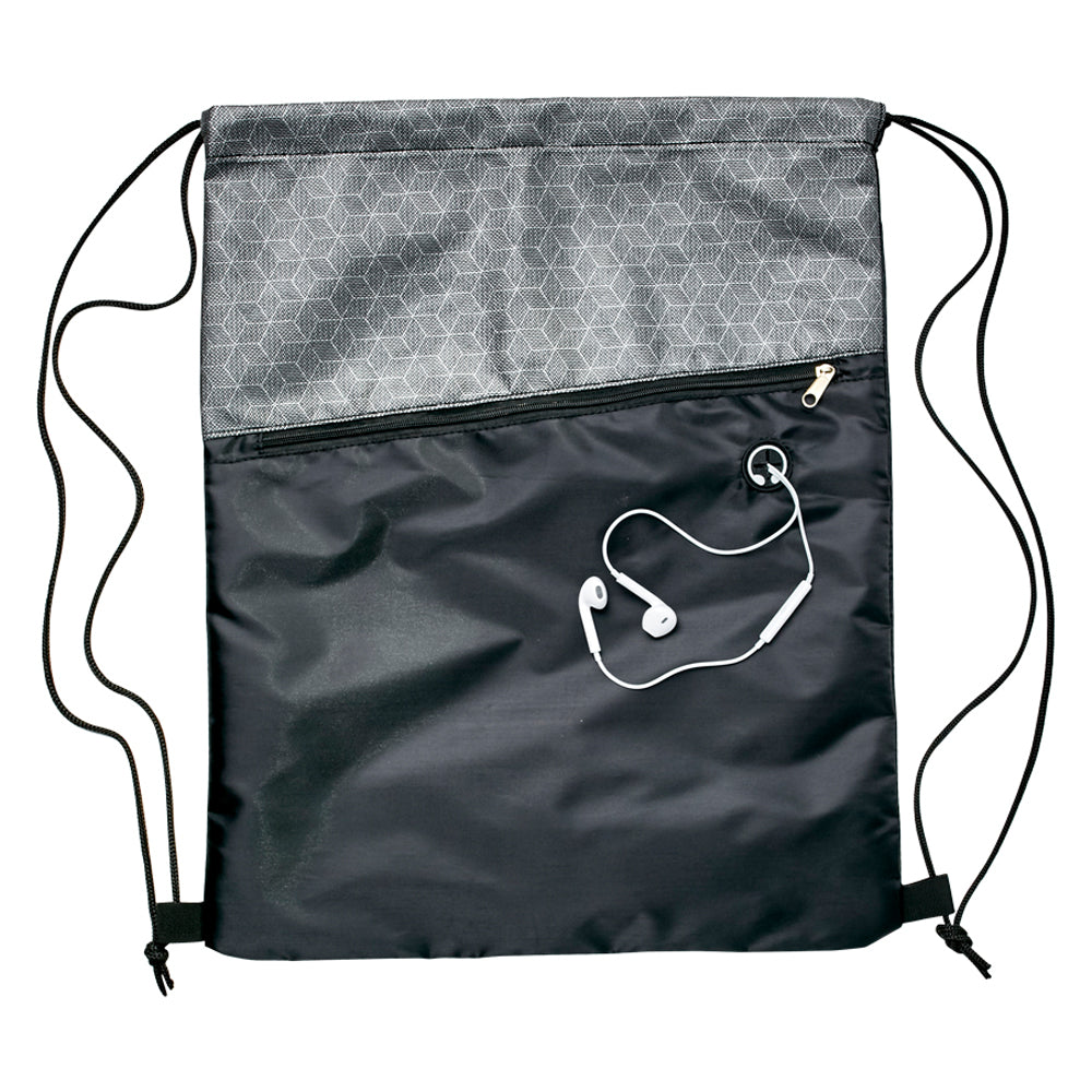 Silver Drawstring Bag