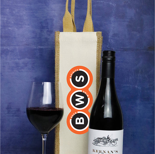 Jute Single Wine Bag