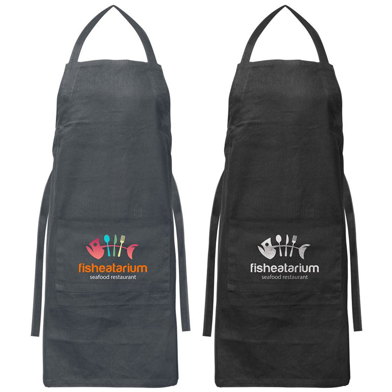 Black Cotton Twill Apron