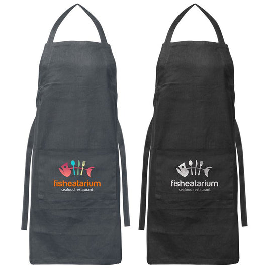 Black Cotton Twill Apron